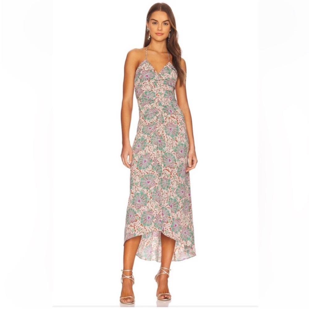 Veronica Beard Halter Dress 'Aldana' in Caramel NEW